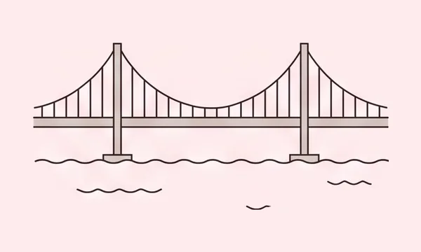 부산 지역 랜드마크 일러스트