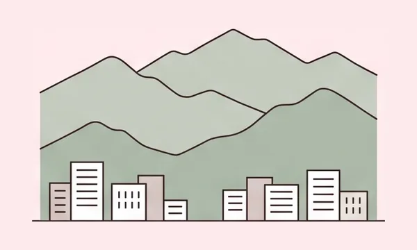 경상 지역 랜드마크 일러스트