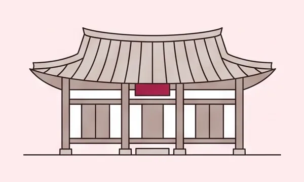 전라 지역 랜드마크 일러스트